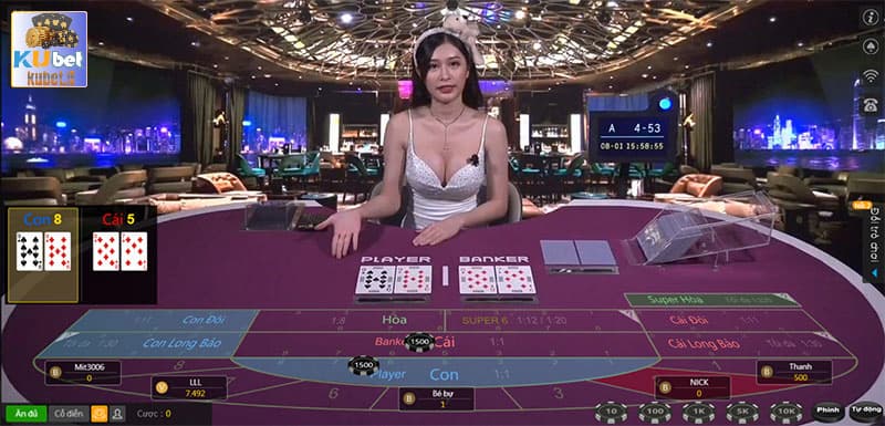 Luật chơi Baccarat Kubet